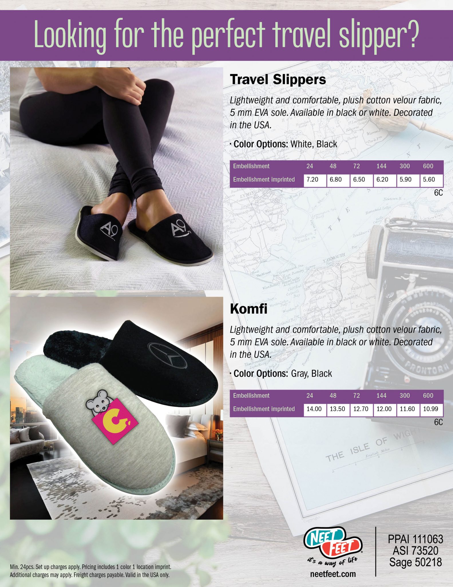 travel slippers